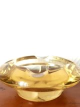 Cendrier Murano jaune vintage, 1970 