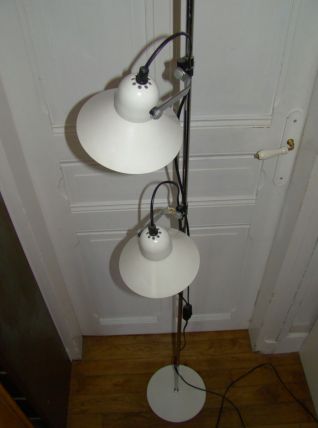 Lampadaire vintage ALUMINOR blanc