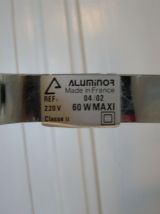 Lampadaire vintage ALUMINOR blanc