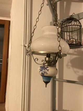 Belle lampe à suspension vintage