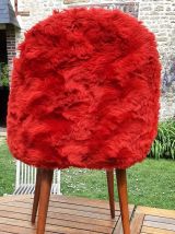 Chaise moumoute vintage