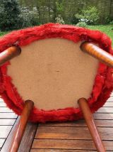 Chaise moumoute vintage