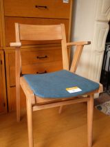 Série de 6 chaises bridge à accoudoirs, design 50