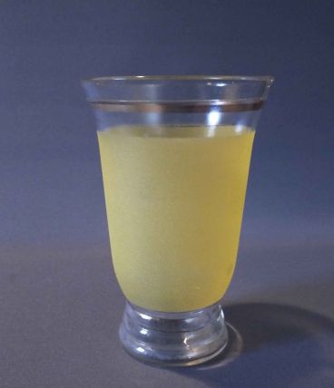 Vase granité bandeau jaune