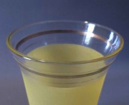 Vase granité bandeau jaune