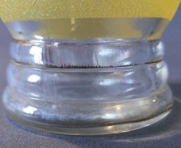 Vase granité bandeau jaune