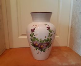 Potiche motif fleurs