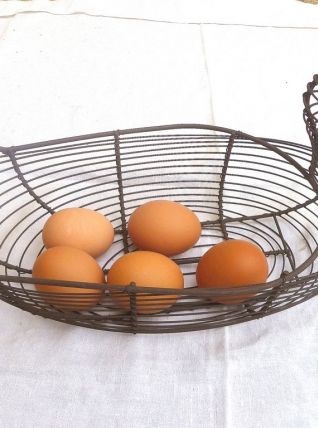 corbeille a oeufs en fil de fer