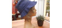 BOB REVERSIBLE BLEU MARINE BEIGE NEUF T 54-55 coton