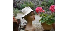 BOB REVERSIBLE BLEU MARINE BEIGE NEUF T 54-55 coton