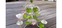 SUSPENSION METAL FLEURS 3 TETES