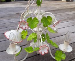 SUSPENSION METAL FLEURS 3 TETES