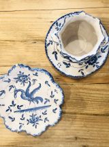 Ensemble Bol et assiette Moustiers