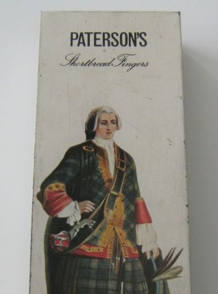 Boite métal sérigraphié biscuits Paterson's short bread fing