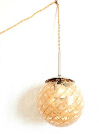 Baladeuse globe miel style Murano 1970