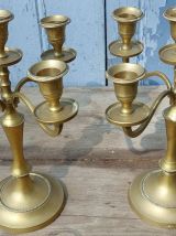 paire de chandelier en laiton