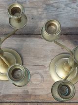 paire de chandelier en laiton