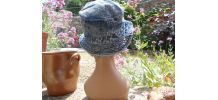 BOB BLEU JEAN QUASI NEUF T 55 CM COTON STYLE VAN DUTCH  MIXT