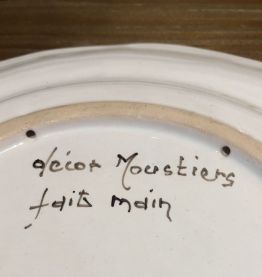 Assiette Moustiers 