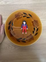 Set de 2 assiettes en faïence de St Amand