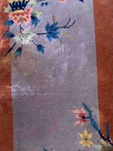 Tapis ancien Chinois Art Deco fait main, 1B958