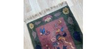 Tapis ancien Chinois Art Deco fait main, 1B960
