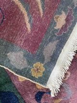 Tapis ancien Chinois Art Deco fait main, 1B960