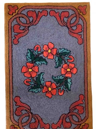 Tapis ancien Chinois Art Deco fait main, 1B962