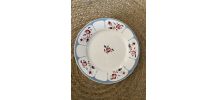 4 assiettes plates Digoin Sarreguemines Ninette.