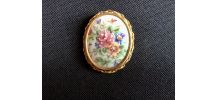 Broche porcelaine 