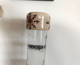 Lampe à paillettes années 50-60