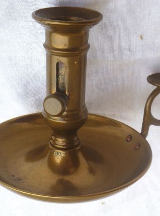 bougeoir a curseur , laiton vintage