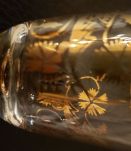 Lot de 10 verres évasés lisérés dorés