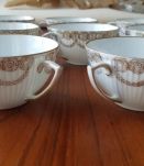 TRÈS JOLI SERVICE À CAFÉ ANCIEN EN PORCELAINE FINE D'EPINAL 