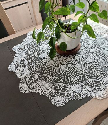 Napperon crochet fait main.ouvrage tre fin