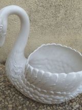 cache-pot , jardinière  cygne blanc 