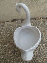 cache-pot , jardinière  cygne blanc 