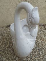cache-pot , jardinière  cygne blanc 