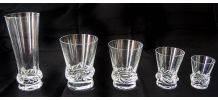 Grand Service de verres en cristal Daum France, modèle Sorcy