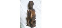 statuette femme africaine, bois 