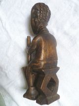 statuette femme africaine, bois 