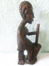 statuette femme africaine, bois 