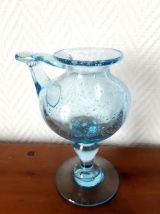 Lampe à huile en verre bullé Biot 