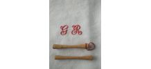 Bigoudis vintage en bois 