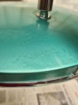 Mid-Century vert metal et chrome,, , Lampe de Bureau 520 par