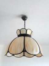 Suspension Tiffany pâte de verre art déco 