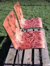 duo de chaises a motif de rose