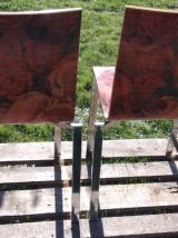 duo de chaises a motif de rose