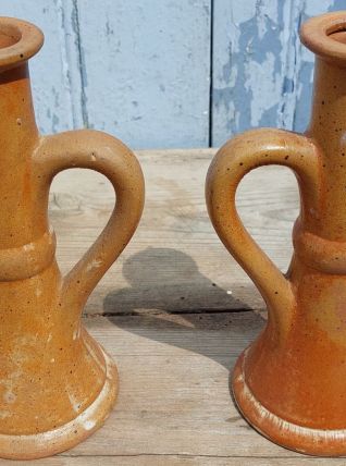Bougeoirs en grès