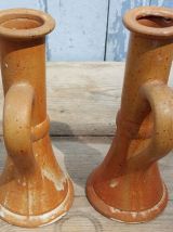 Bougeoirs en grès